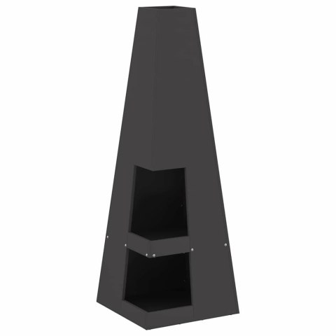 KOMINEK CZARNY 35X35X100CM STAL WALCOWANA NA ZIMNO