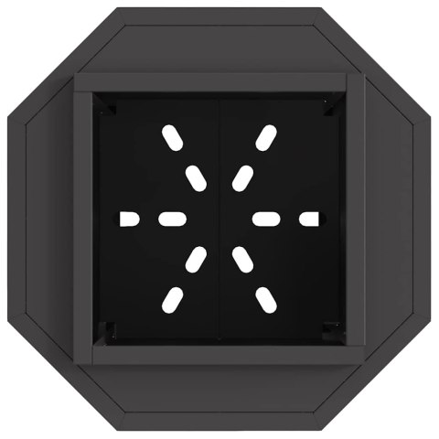 KOMINEK CZARNY 38X38X51CM STAL WALCOWANA NA ZIMNO