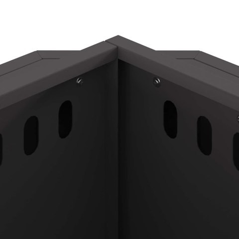 KOMINEK CZARNY 38X38X51CM STAL WALCOWANA NA ZIMNO