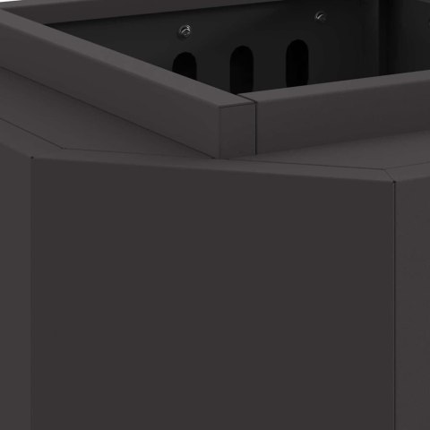 KOMINEK CZARNY 38X38X51CM STAL WALCOWANA NA ZIMNO