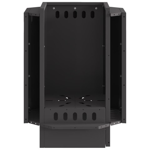 KOMINEK CZARNY 38X38X51CM STAL WALCOWANA NA ZIMNO