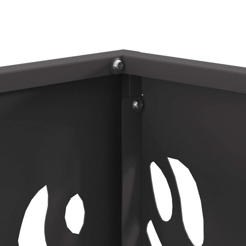 KOMINEK CZARNY 40X40X40CM STAL WALCOWANA NA ZIMNO