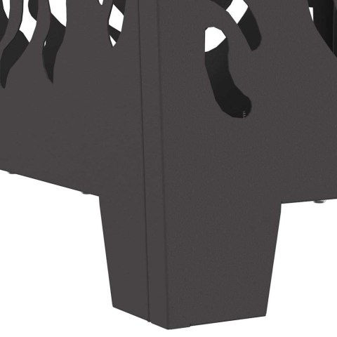 KOMINEK CZARNY 40X40X40CM STAL WALCOWANA NA ZIMNO