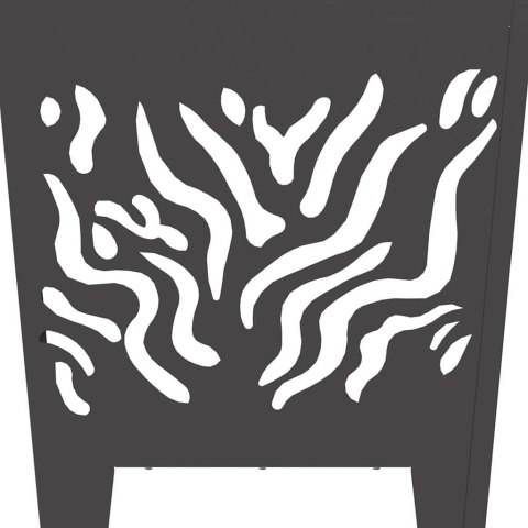 KOMINEK CZARNY 40X40X40CM STAL WALCOWANA NA ZIMNO