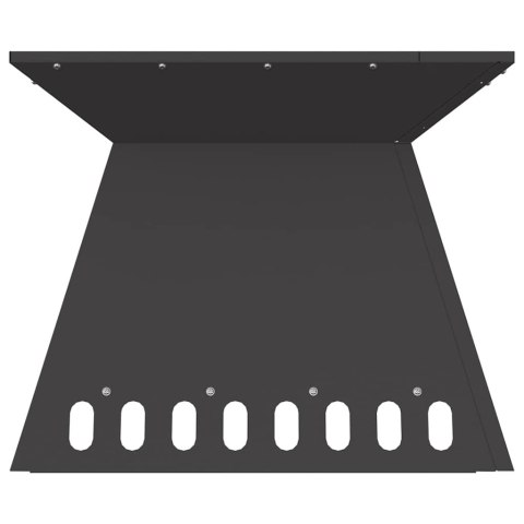 KOMINEK CZARNY 48X48X40CM STAL WALCOWANA NA ZIMNO