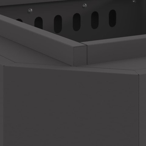 KOMINEK CZARNY 48X48X51CM STAL WALCOWANA NA ZIMNO