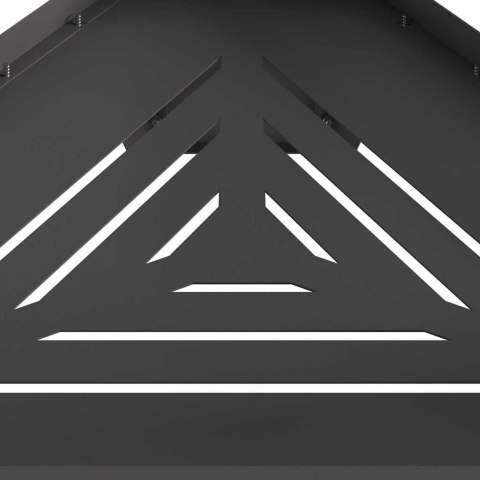 KOMINEK CZARNY 50X43X52CM STAL WALCOWANA NA ZIMNO