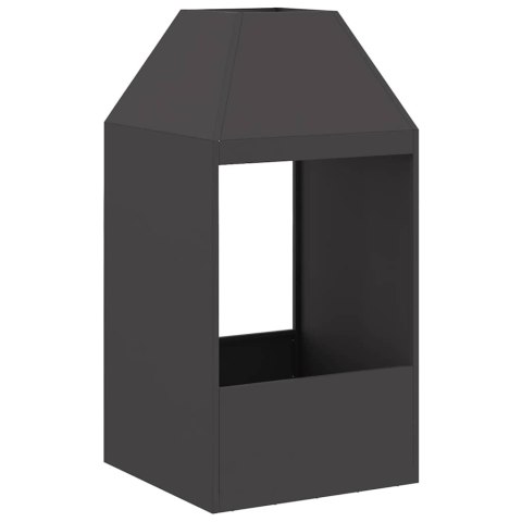 KOMINEK CZARNY 50X50X100CM STAL WALCOWANA NA ZIMNO