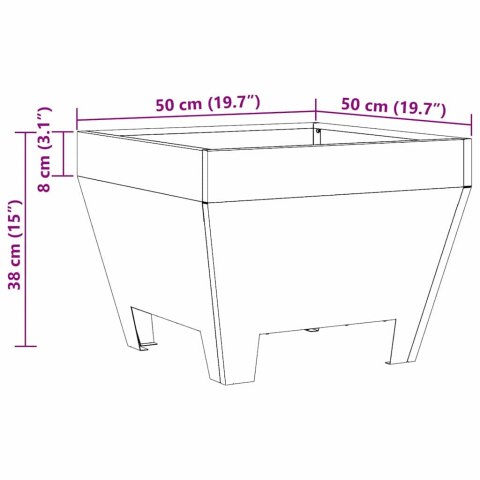 KOMINEK CZARNY 50X50X38CM STAL WALCOWANA NA ZIMNO