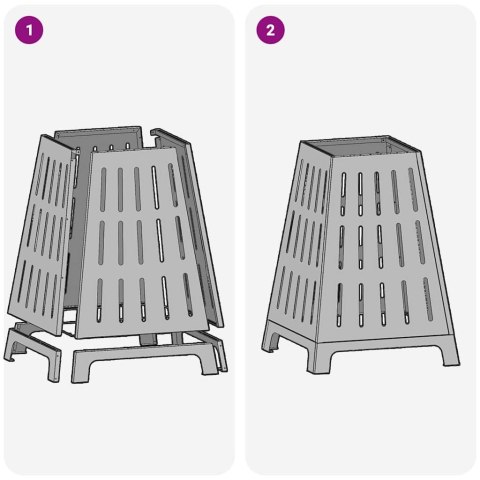 KOMINEK CZARNY 50X50X70CM STAL WALCOWANA NA ZIMNO