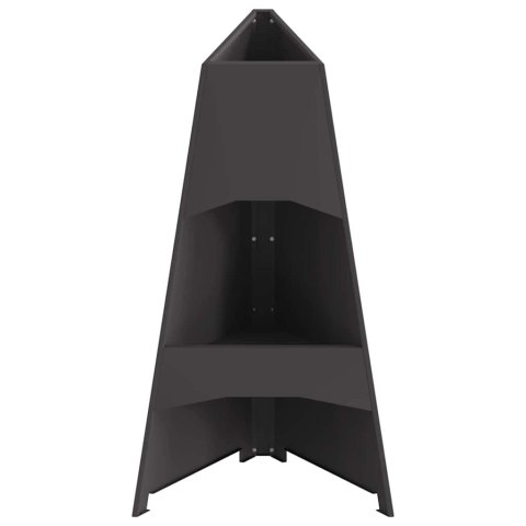 KOMINEK CZARNY 50X50X95CM STAL WALCOWANA NA ZIMNO