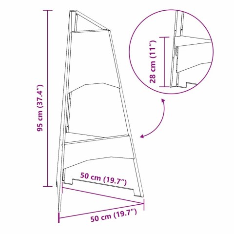KOMINEK CZARNY 50X50X95CM STAL WALCOWANA NA ZIMNO