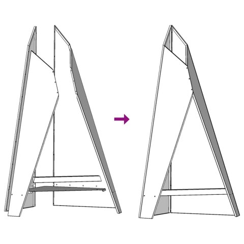 KOMINEK CZARNY 58X40X100CM STAL WALCOWANA NA ZIMNO