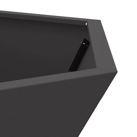 KOMINEK CZARNY 75X75X28CM STAL WALCOWANA NA ZIMNO