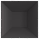 STYLOWY KOMINEK OGRODOWY 80X80X40CM CZARNY STAL WALCOWANA NA ZIMNO