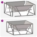STYLOWY KOMINEK OGRODOWY 80X80X40CM CZARNY STAL WALCOWANA NA ZIMNO