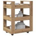 WÓZEK KUCHENNY DĄB RZEMIEŚLNICZY 60X45X80CM