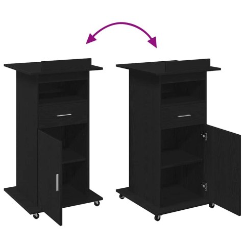 PODIUM CZARNY DĄB 55X55X107CM