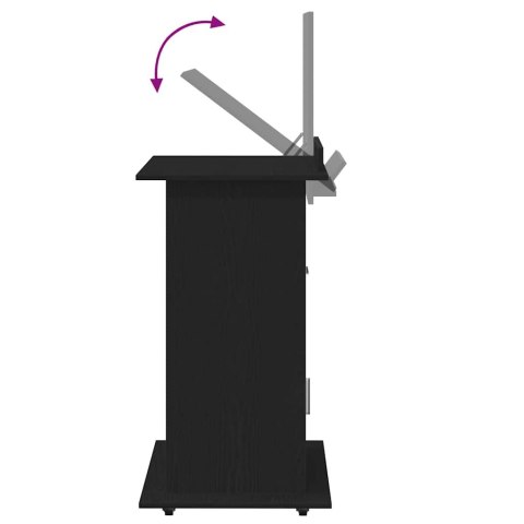 PODIUM CZARNY DĄB 55X55X107CM