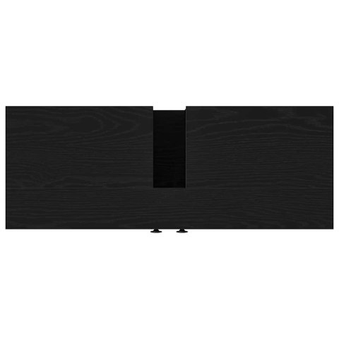 SZAFKA POD UMYWALKĘ Z PÓŁKĄ CZARNY DĄB 80X30X60CM