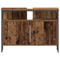 SZAFKA POD UMYWALKĘ Z PÓŁKĄ STARE DREWNO 80X30X60CM