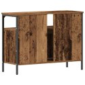 SZAFKA POD UMYWALKĘ Z PÓŁKĄ STARE DREWNO 80X30X60CM