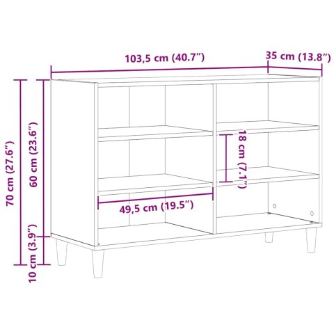 BUFET CZARNY DĄB 103,5X35X70CM