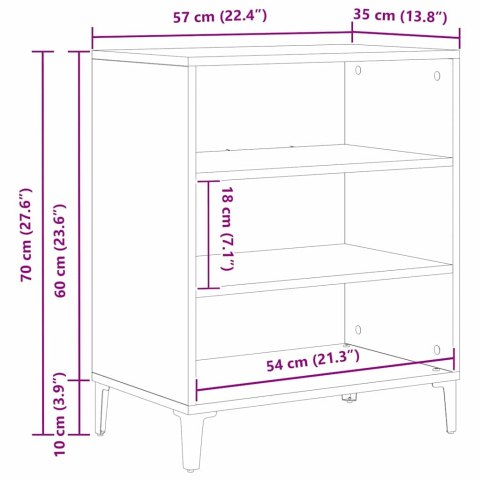 BUFET CZARNY DĄB 57X35X70CM