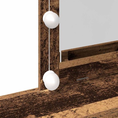 TOALETKA Z SZUFLADĄ Z PÓŁKĄ STARE DREWNO 80X41X144.5CM