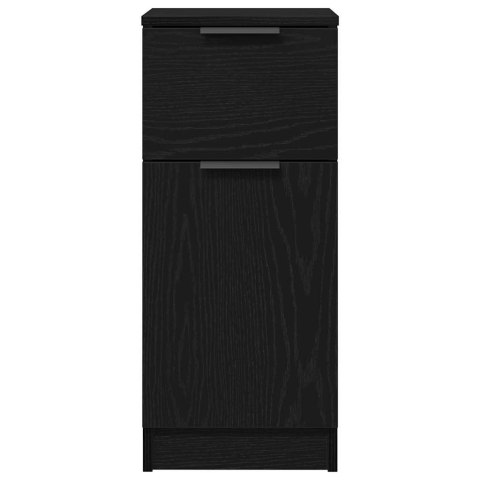 KOMODA CZARNY DĄB Z SZUFLADĄ CZARNY DĄB 30X30X70CM