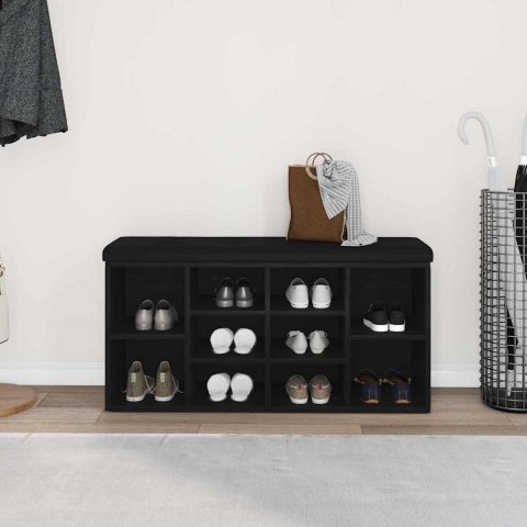 ŁAWKA NA BUTY CZARNY 100X30X48CM