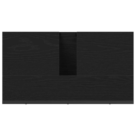 SZAFKA POD UMYWALKĘ Z PÓŁKĄ CZARNY DĄB 60X30X60CM