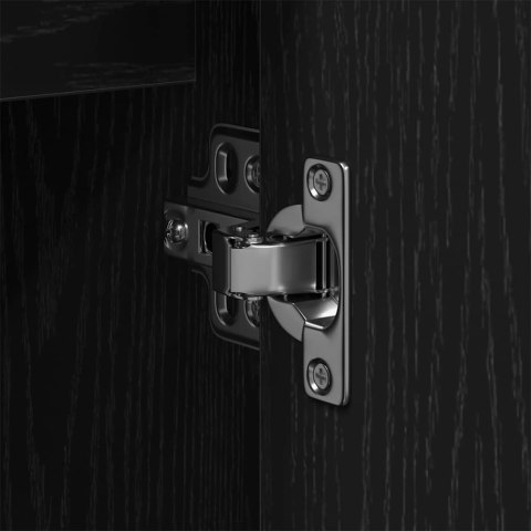 SZAFKA POD UMYWALKĘ Z PÓŁKĄ CZARNY DĄB 80X30X60CM