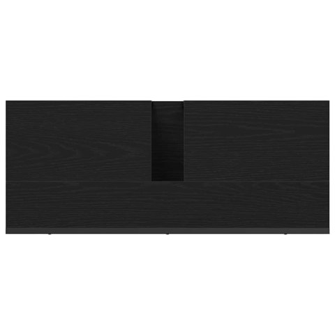 SZAFKA POD UMYWALKĘ Z PÓŁKĄ CZARNY DĄB 80X30X60CM