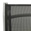 ROZKŁADANE KRZESŁA OGRODOWE 2 SZT. TEXTILENE I ALUMINIUM