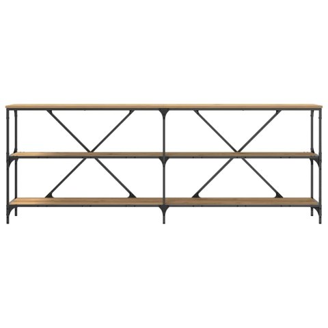 KONSOLA Z PÓŁKĄ INNY DĄB ARTISAN 200X30X75CM