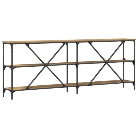 KONSOLA Z PÓŁKĄ INNY DĄB ARTISAN 200X30X75CM