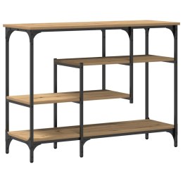 STÓŁ KONSOLOWY Z PÓŁKĄ DĄB ARTISAN 100X35X75CM