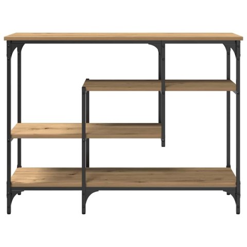 STÓŁ KONSOLOWY Z PÓŁKĄ DĄB ARTISAN 100X35X75CM