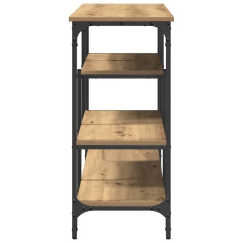 STÓŁ KONSOLOWY Z PÓŁKĄ DĄB ARTISAN 100X35X75CM