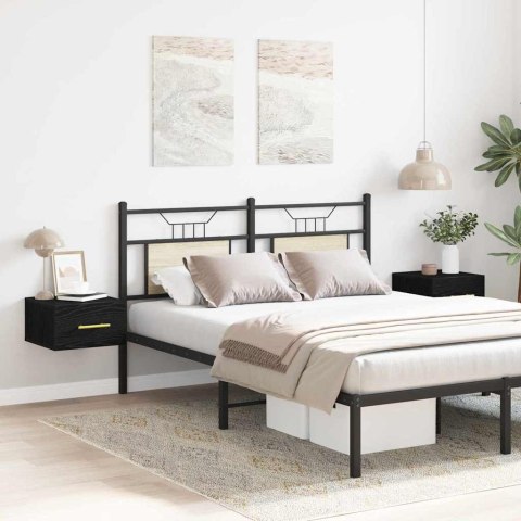 SZAFKA NOCNA 2 SZT. CZARNY DĄB 35X35X20CM