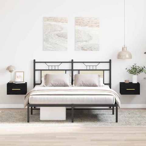 SZAFKA NOCNA 2 SZT. CZARNY DĄB 35X35X20CM