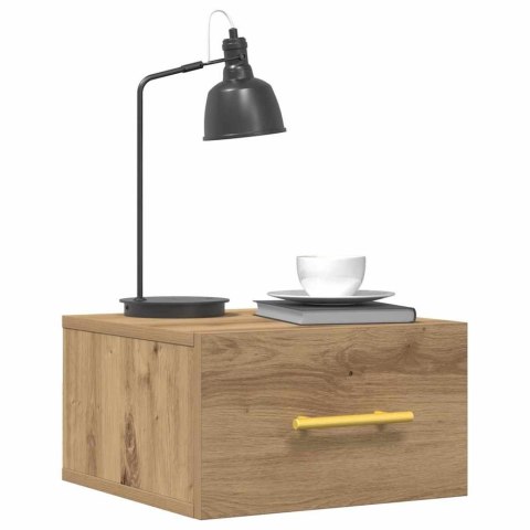 SZAFKA NOCNA MONTOWANA NA ŚCIANIE DĄB ARTISAN 35X35X20CM