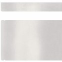 OGRODOWE OBRZEŻE TRAWNIKA 4 SZT. SREBRNY 450X10CM
