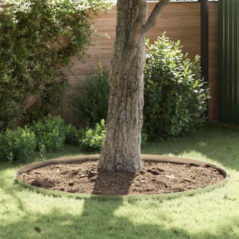 OGRODOWE OBRZEŻE TRAWNIKA 4 SZT. SREBRNY 450X10CM