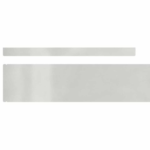 OGRODOWE OBRZEŻE TRAWNIKA SREBRNY 450X10CM STAL NIERDZEWNA