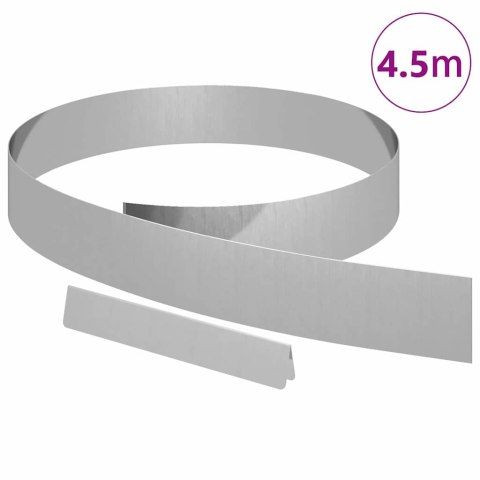 OGRODOWE OBRZEŻE TRAWNIKA SREBRNY 450X10CM