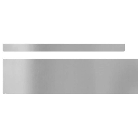OGRODOWE OBRZEŻE TRAWNIKA SREBRNY 450X10CM