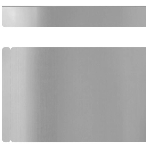 OGRODOWE OBRZEŻE TRAWNIKA 4 SZT. SREBRNY 450X10CM