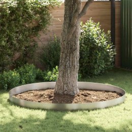 VidaXL Ogrodowe obrzeże trawnika 4 pcs Srebrny 450 x 20 cm